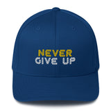 "Never Give Up" Structured Twill Cap