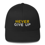 "Never Give Up" Structured Twill Cap