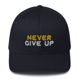 "Never Give Up" Structured Twill Cap