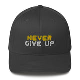 "Never Give Up" Structured Twill Cap